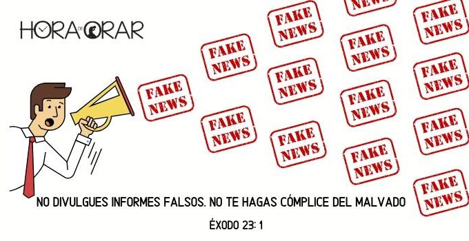 Un dibujo de un hombre divulgando Fake News. Exodo 23:1