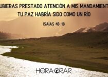 Un río. Isaías 48:18