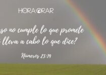 El arco-íris, simbolo de las promesas de Dios. Numeros 23:19