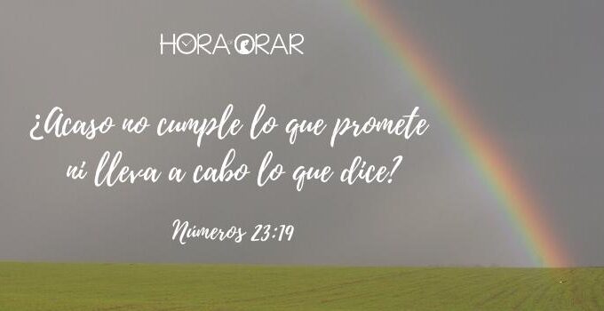El arco-íris, simbolo de las promesas de Dios. Numeros 23:19