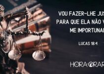 O simbolo da justiça. Lucas 18:4