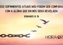 Uma corrente se converte em passaros. Romanos 8:18