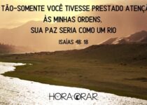 Um rio. Isaías 48:18