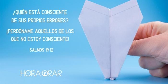 Un avió de papel estrellado. Salmos 19:12