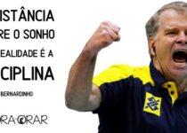 A distancia entre o sonho e a realidade é a disciplina. Bernardinho.