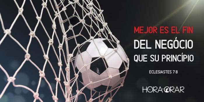 La pelota en la red. Gol anotado. Eclesiastes 7:8