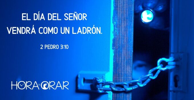 Un ladrón trata de entrar a la casa. 2 Pedro 3:10