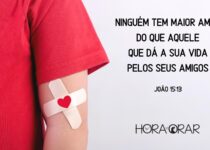 Homem doa sangue. João 15:13
