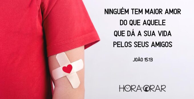 Homem doa sangue. João 15:13