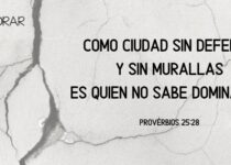 Un muro en ruínas. Proverbios 25:28