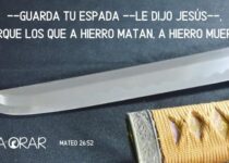 Una espada y su vaina. Mateo 26:52