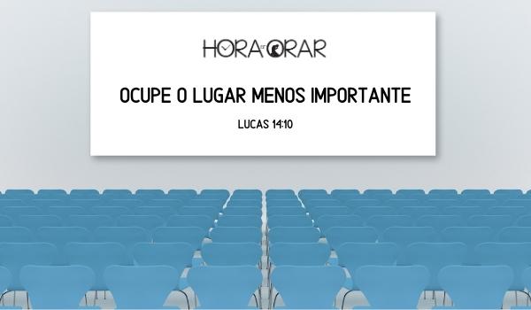 Um auditório vazio. Lucas 14:10