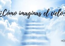 Imagen del cielo con la pregunta: Cómo te imaginas el cielo?