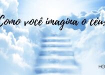 Imagem do céu e a pergunta: Como voce imagina o céu?