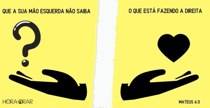 Mãos separadas, a direita com um coração e a esquerda com um ponto de interrogação.