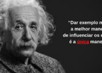 Albert Einsten e a frase sobre exemplo