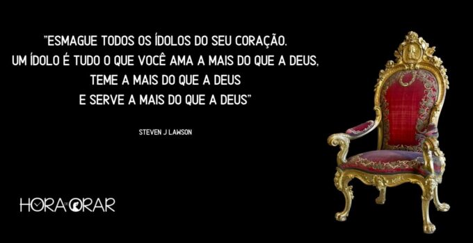 Um trono de um rei e a frase de Steven Lawson