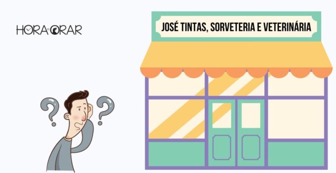 Desenho de um negócio: José tintas, sorveteria e veterinaria