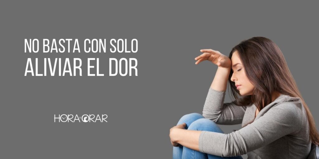 Una mujer con dolor