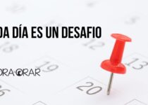 El calendario y la frase "Cada dia es un desafio"