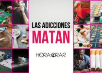 Imagenes de variios tipos de adicciones, desde el acohool hasta el cigarrillo, las drogas y el juego