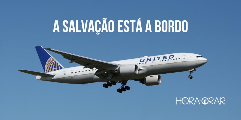 Avião da United Airlines voando