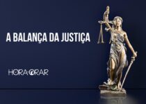 Uma imagem com a mulher vendada, com a balança e a espada, simbolizando a justiça